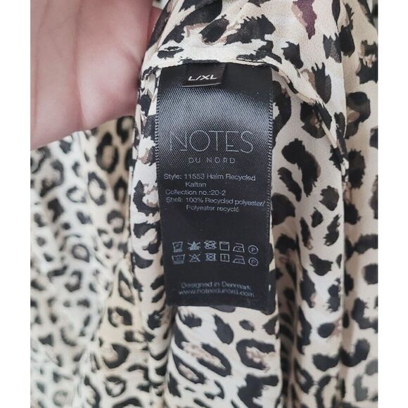 Notes Du Nord Animal Printed V-Neck Cover Up Size L/XL - Picture 5 of 8